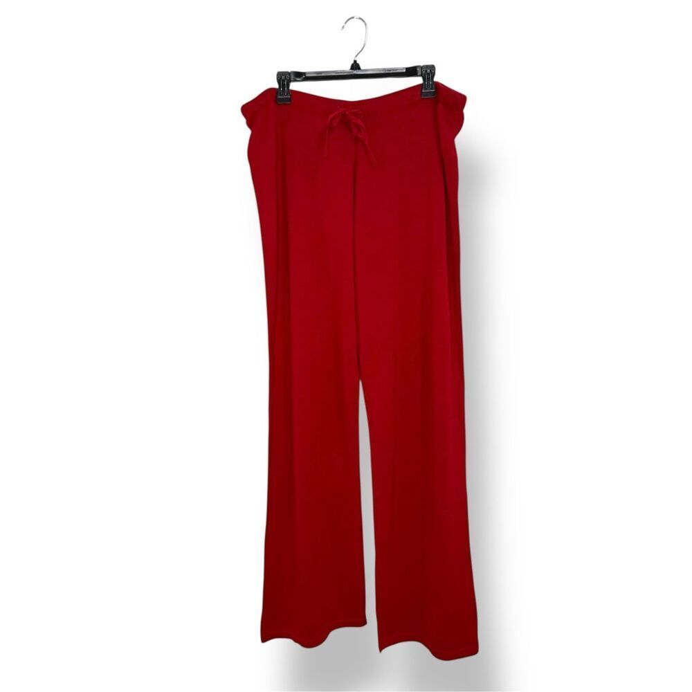Natori Cruz‎ Women’s XL Knit Pajama Pants Red Loungewear Comfort NEW